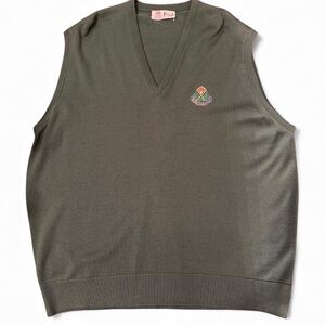 Vintage Pringle Royal Dublin GC‎ Golf Vest XL Pure New Wool Royal Warrant